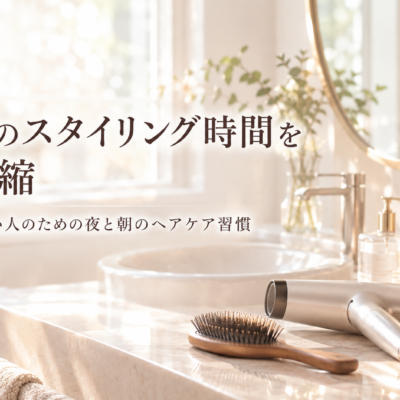 朝のスタイリング時間を短縮。忙しい人のための夜と朝のヘアケア習慣