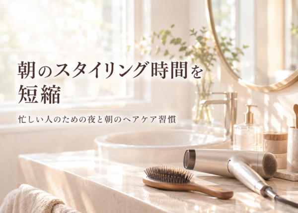朝のスタイリング時間を短縮。忙しい人のための夜と朝のヘアケア習慣